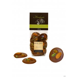 CHOCOLAT SACHET MENDIANTS AMANDE PISTACHE 125G